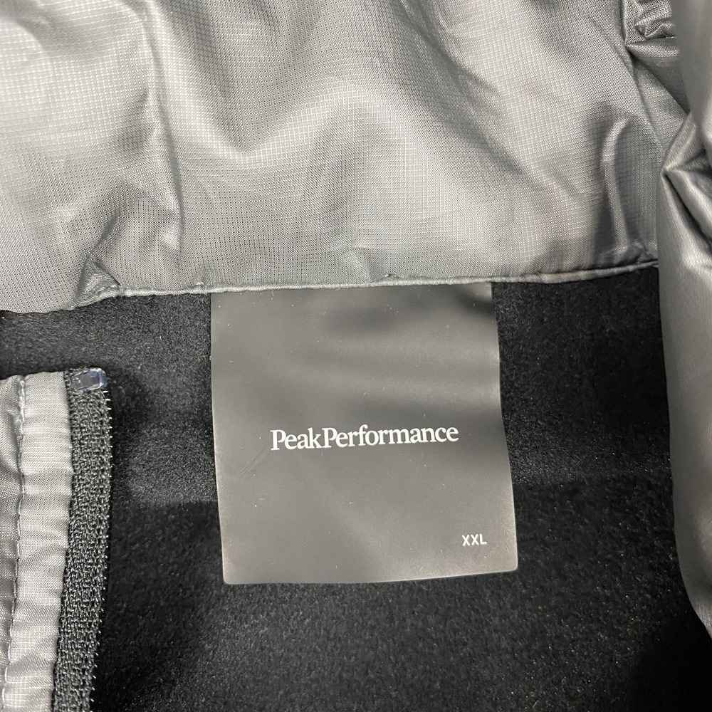 Peak Performance Alum Vest Mens Size XXL Grey Black Hybrid Hooded Puffer Running - Picture 6 of 14